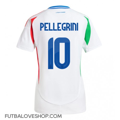 Dres Taliansko Lorenzo Pellegrini #10 Preč pre Ženy ME 2024 Krátky Rukáv